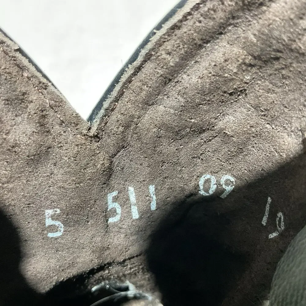 Caballo Dorado Youth Size 9.5 Black Leather Western Cowboy Boots Square Toe